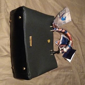 Adrienne Vittadini large scarf bag satchel